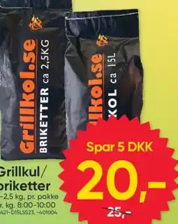 BigDollar Grillkul/ briketter tilbud