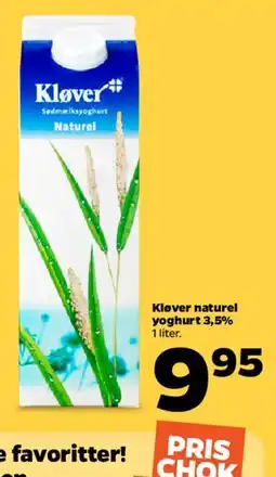 Netto Kløver naturel yoghurt tilbud