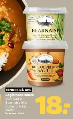 Netto Løgismose sauce (Bearnaise & Butter Chicken Sauce) tilbud
