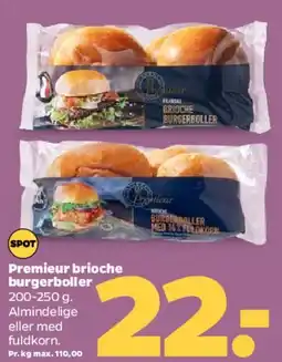 Netto Premier brioche burgerboller tilbud