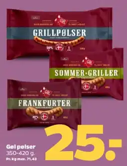 Netto Pølser (grillpølser / sommer-griller / frankfurter) tilbud