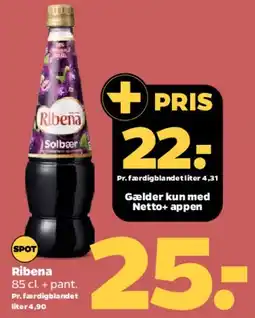 Netto Ribena solbær tilbud