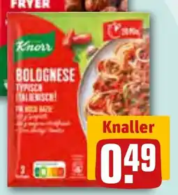 REWE DE KNORR Fix bolognese typisch italienisch tilbud