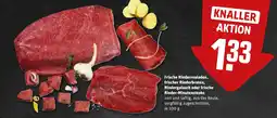 REWE DE Frische rinderrouladen, frischer rinderbraten, rindergulasch oder frische rinder-minutensteaks tilbud