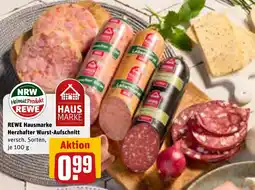 REWE DE REWE Hausmarke herzhafter wurst-aufschnitt tilbud