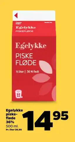 Netto Egelykke piskefløde 36% tilbud
