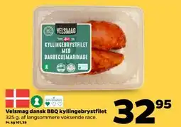 Netto Velsmag dansk BBQ kyllingebrystfilet tilbud