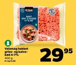 Netto Velsmag hakket grise- og kalvekød 4-7% tilbud