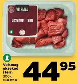Netto Velsmag oksekød i tern tilbud