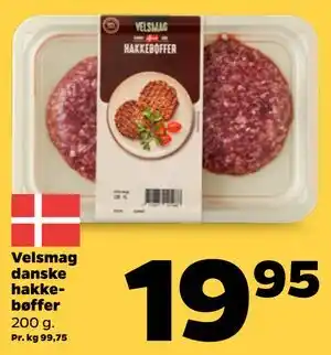 Netto Velsmag danske hakkebøffer tilbud