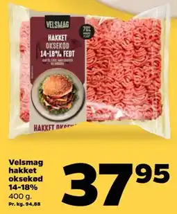Netto Velsmag hakket oksekød 14-18% tilbud