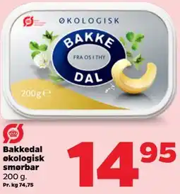 Netto Bakkedal økologisk smørbar tilbud