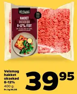 Netto Velsmag hakket oksekød 8-12% tilbud