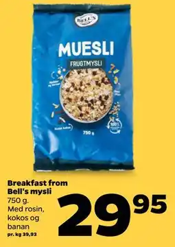 Netto Breakfast from Bell's mysli tilbud