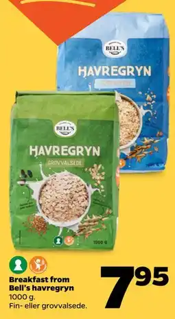 Netto Breakfast from Bell's havregryn tilbud