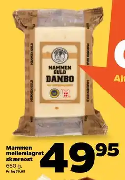 Netto Mammen mellemlagret skæreost tilbud