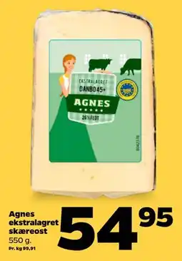 Netto Agnes ekstralagret skæreost tilbud