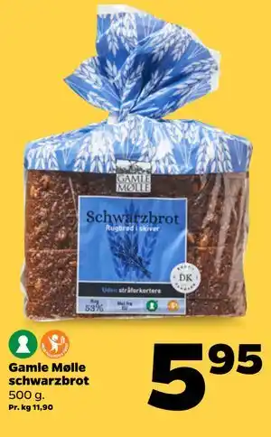 Netto Gamle Mølle schwarzbrot tilbud
