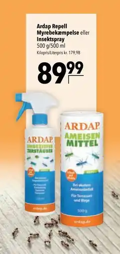 Citti Ardap Repell Myrebekæmpelse eller Insektspray tilbud