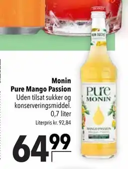Citti Monin Pure Mango Passion tilbud