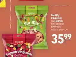 Citti Nordthy Vingummi eller lakrids tilbud