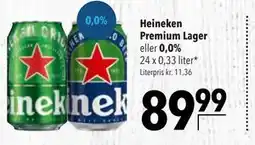 Citti Heineken Premium Lager eller 0,0% tilbud