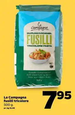 Netto La Campagna fusilli tricolore tilbud