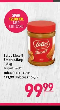 Citti Lotus Biscoff Smørepålæg tilbud