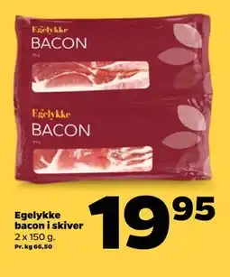 Netto Egelykke bacon i skiver tilbud