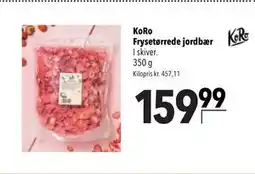 Citti KoRo Frysetørrede jordbær tilbud