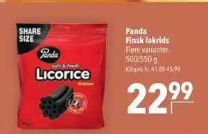 Citti Panda Finsk lakrids tilbud