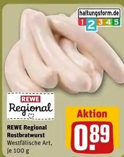 REWE DE REWE Regional Rostbratwurst tilbud