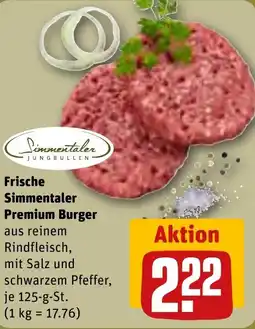 REWE DE Frische Simmentaler Premium Burger tilbud