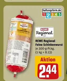 REWE DE REWE Regional Feine Schinkenwurst tilbud