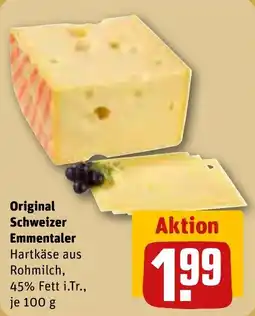 REWE DE Original Schweizer Emmentaler tilbud