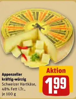 REWE DE Appenzeller kräftig-würzig tilbud