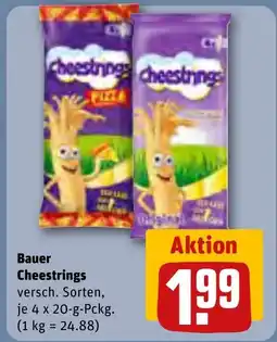 REWE DE Bauer Cheestrings tilbud