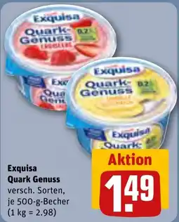 REWE DE Exquisa Quark Genuss tilbud