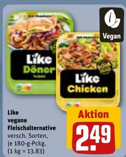 REWE DE Like vegane Fleischalternative tilbud