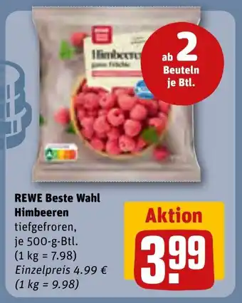 REWE DE REWE Beste Wahl Himbeeren tilbud