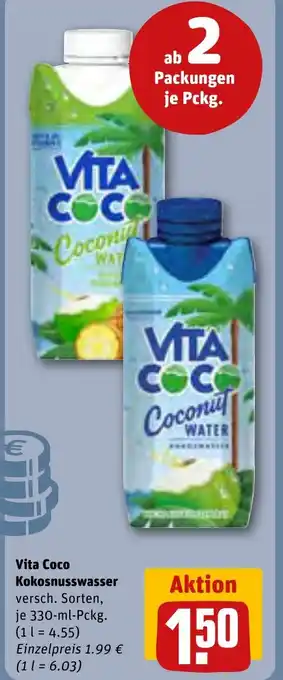 REWE DE Vita Coco Kokosnusswasser tilbud