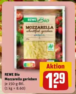 REWE DE REWE Bio Mozzarella gerieben tilbud