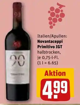 REWE DE Italien/Apulien: Novantaceppi Primitivo IGT tilbud
