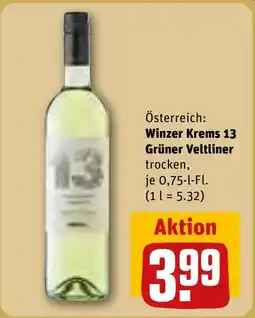 REWE DE Österreich: Winzer Krems 13 Grüner Veltliner tilbud