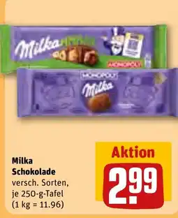 REWE DE Milka Schokolade tilbud