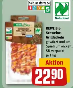 REWE DE REWE Bio Schweine- Grillfackeln tilbud