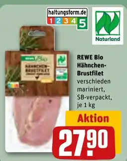 REWE DE REWE Bio Hähnchen- Brustfilet tilbud