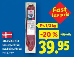 Lidl Grisemørbrad med bimørbrad tilbud