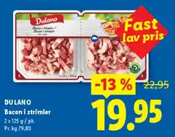 Lidl Bacon i strimler tilbud