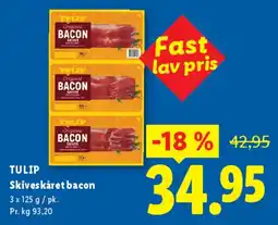 Lidl Skiveskåret bacon tilbud